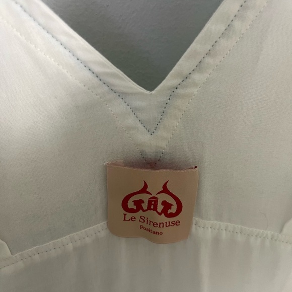 Le Sirenuse Positano midi white ruffle dress size IT 38 / us 2 - Picture 6 of 8